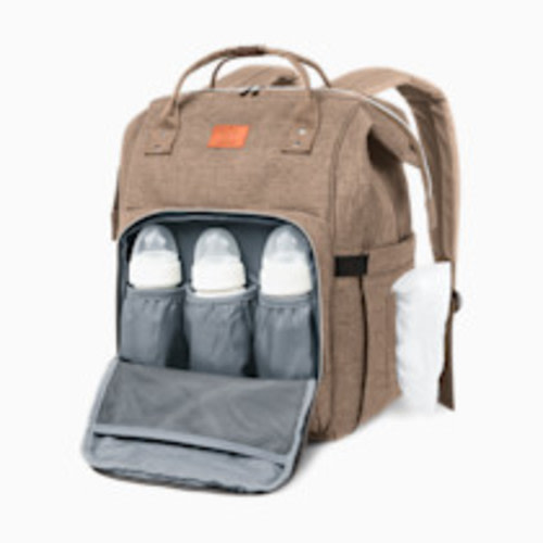 KeaBabies Original Diaper Bag - Coffee Brown