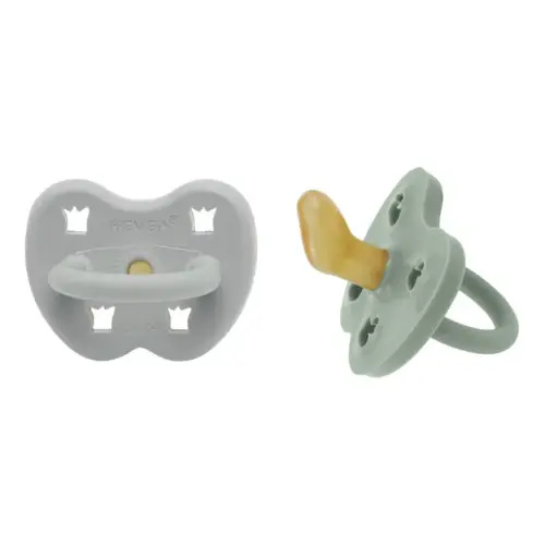 Hevea - Natural Rubber Physiological Pacifiers - Set of 2 - Sage | Smallable