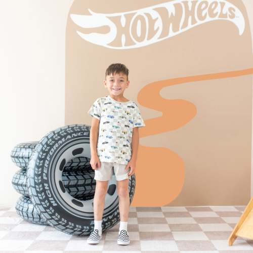 Toddler Basic Tee in Fast and Fierce