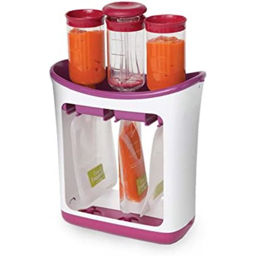 Infantino Squeeze Station - Pouch Filling Station for semi-Solid Food for Babies and Toddlers, Dishwasher Safe and BPA Free for Homemade Baby Food