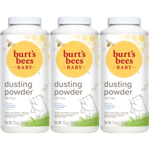 Burt's Bees Baby Dusting Powder, 100% Natural Origin, Talc-Free, Pediatrician Tested, 7.5 Ounces, Pack of 3