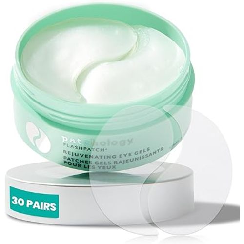 Patchology Rejuvenating Under Eye Gels - Hydrating Eye Mask w/Caffeine, Hydrolyzed Collagen & Centella Asiatica- Under Eye Patches For Dark Circles - Minimize Puffiness & Wrinkle Reducer - 30 Pairs
