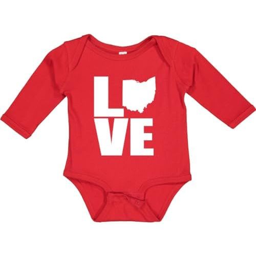 inktastic Ohio Love Long Sleeve Creeper