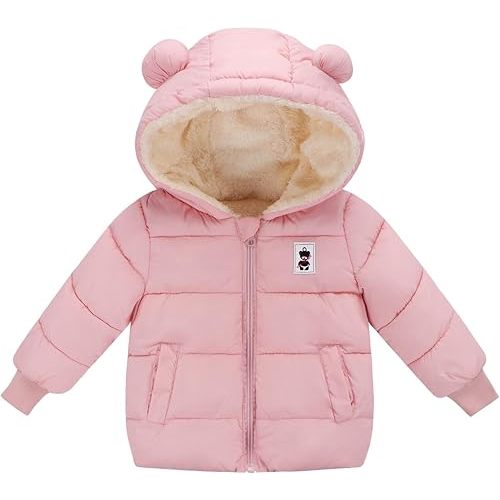 Newborn Baby Girls Fleece Outerwear Jacket Toddler Winter Coat Infant Clothes