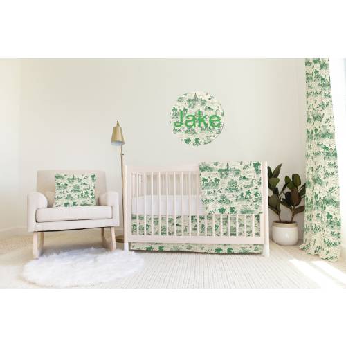Never Land Baby Bedding Set Custom and Hand Made Just for You, Explore Now! Swaddle, Blanket, Changing Pad Cover, Crib Sheet and Skirt