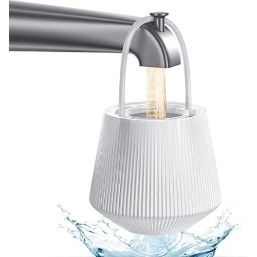Upgraded Bathtub Water Filter for Baby & Family – KDF-55 Bath Filter Removes Chlorine, Lead, Fluoride & Heavy Metals, Softens Hard Water, Protects Skin, Hair & Nails, Easy to Install