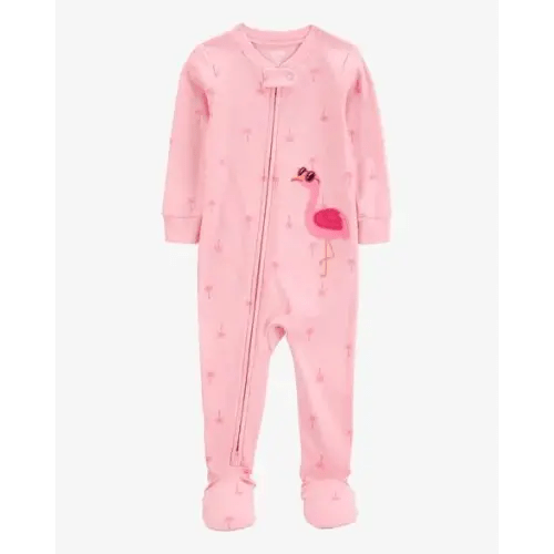 Baby Flamingo Print Snug Fit Cotton Footie 1-Piece Pajamas - Pink - Carter's | Carter's