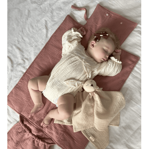 Portable Changing Pad, Organic muslin, Travel changing mat