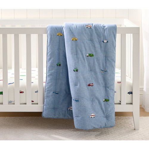 Trace Transportation Baby Quilt | Pottery Barn Kids