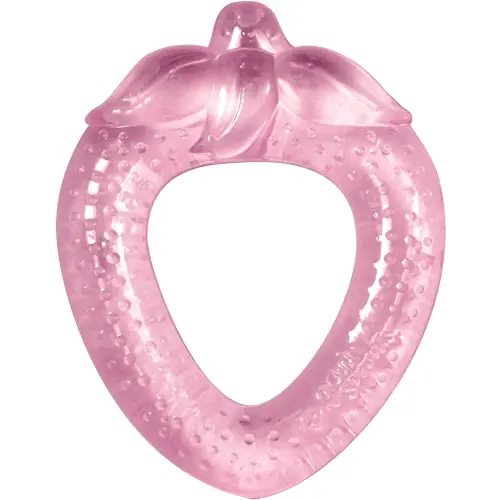 green sprouts Fruit Cooling Teether | Soothes Gums & Promotes Healthy Oral Development | Safer Plastic Filled with sterilized Water, Chill for Extra Relief, Textured Surface to Massage Gums