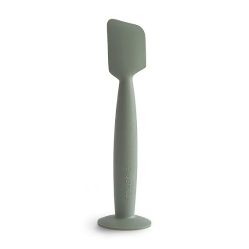 mushie Diaper Cream Applicator Soft Silicone with Suction Base (Dried Thyme)