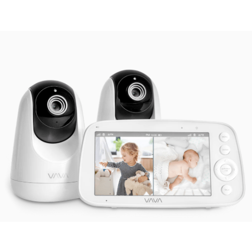VAVA Split Screen Baby Monitor: Watch Two Rooms at Once