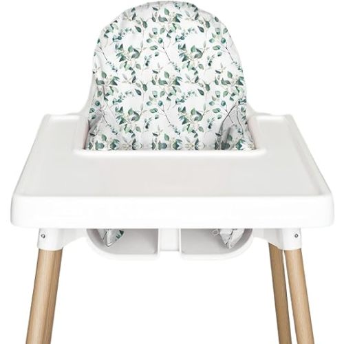 Highchair Insert Cover, Compatible for IKEA Antilop Highchair, High Chair Accessories Stain-Proof and Wipeable Insert Cover (Cushion NOT Included)(Botanical)