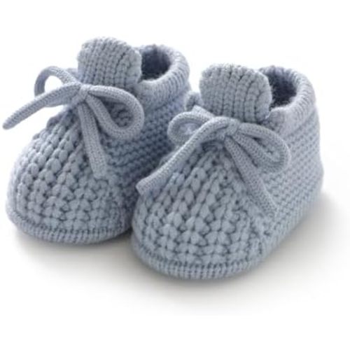 DovFanny Baby Booties Newborn Baby First Shoes Cozy Warm Knit Soft Booties for Toddler Infant Boy Girl