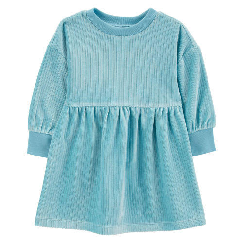 Baby Long-Sleeve Velour Dress - Carter's | Carter's