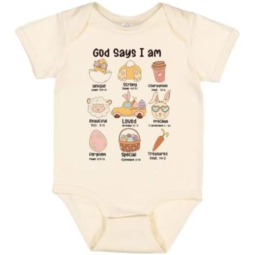 Easter God Says I Am Baby Infant Bodysuit