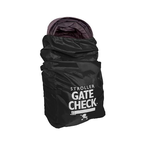 J.L. Childress Gate Check Bag for Single & Double Strollers - Stroller Bag for Airplane - Large Stroller Travel Bag for Airplane - Air Travel Stroller Bag - Black