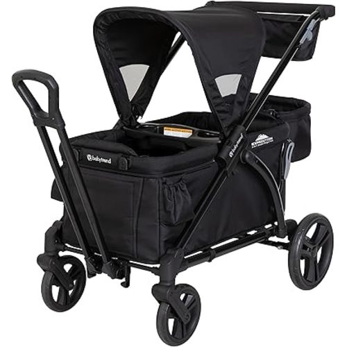 Baby Trend Expedition 2-in-1 Stroller Wagon PLUS, Ultra Black