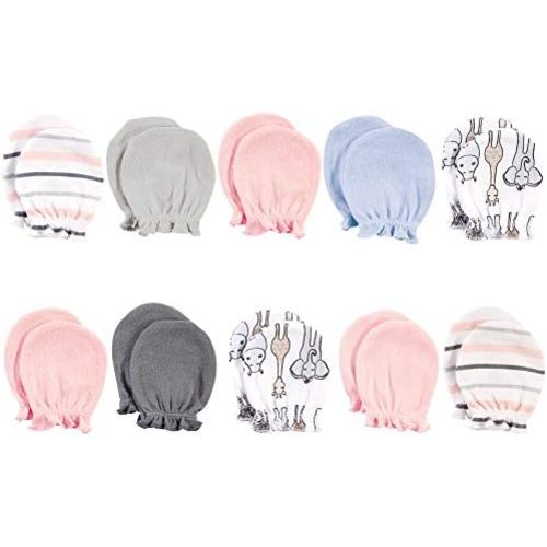 Hudson Baby Unisex Baby Cotton Scratch Mittens