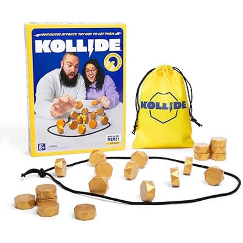 Kollide By Relatable, Exciting Magnetic Game For Family Game Night, Great Fun Games For Kids, Includes 1 Rope, 20 Magnets, And Instructions, Perfect Stocking Stuffers, Thanksgiving Activities for Kids
