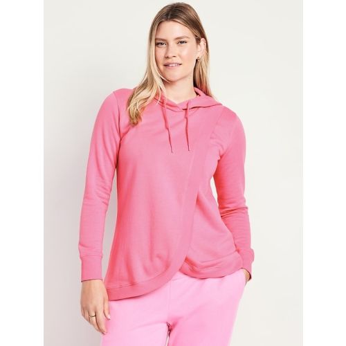 Maternity Cross-Front Nursing Pullover Hoodie