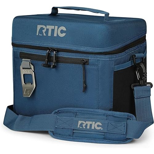 RTIC 15 Can Everyday Cooler, Soft Sided Portable Insulated Cooling for Lunch, Beach, Drink, Beverage, Travel, Camping, Picnic, for Men and Women