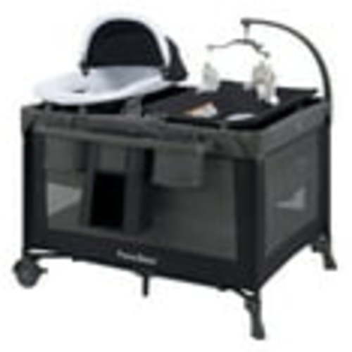 Pamo Babe Unisex Nursery Center Playard with Bassinet & Changing Table for Newborn,Grey