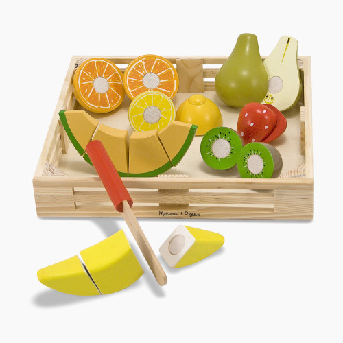 Melissa & Doug Cutting Fruit Set Wooden Play Food