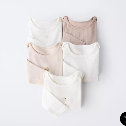 FIVE-PACK OF CHICK BODYSUITS - taupe brown | ZARA United States
