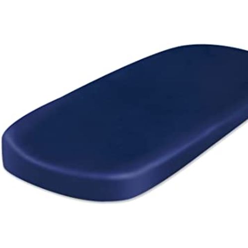 Satin Bassinet Sheet Fitted Great for Baby Hair Soft Silk Feeling Bassinet Sheets for Rectangle Hourglass Oval Cradle or Bassinet Pad＆Mattress for Boys and Girls Gift for Baby Toddler Navy