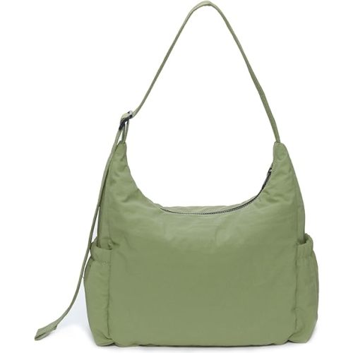 Nylon Hobo Crossbody Bags Lightweight Shoulder Bag Casual Work Travel Handbags 2025 Trendy with Adjustable Quilted Strap