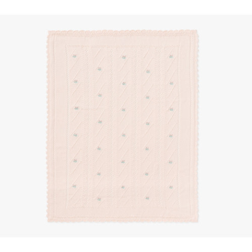 Bria Hammel Rose Pointelle Baby Blanket