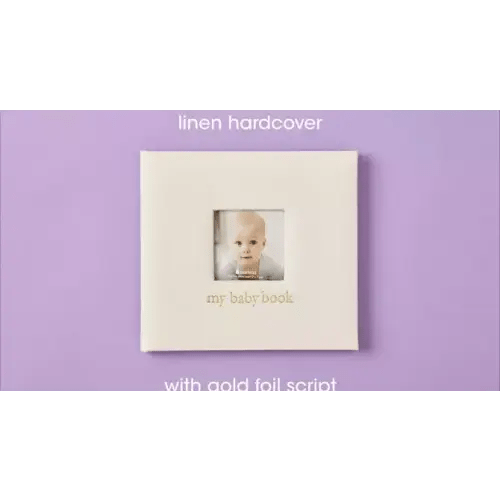 Pearhead Linen Babybook