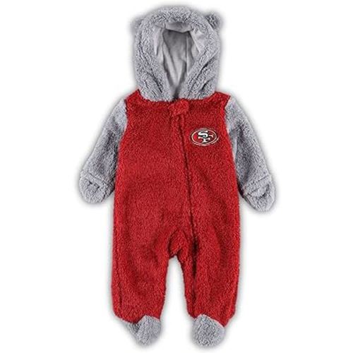 Outerstuff Newborn & Infant/NFL Game Nap Teddy Fleece Bunting Full-Zip Sleeper
