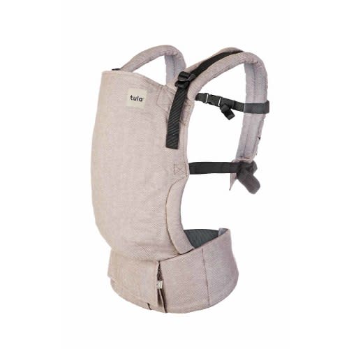 Linen Ergonomic Baby Carrier - Free-To-Grow Sand Tan – Baby Tula US