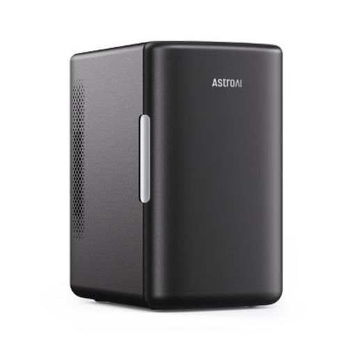 Astroai Mini Fridge 6 Liter/8 Cans Makeup Skincare Fridge Ac/dc Black