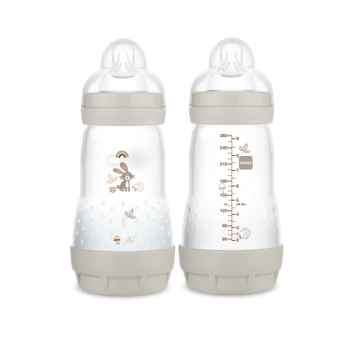 MAM Easy Start Anti-Colic Matte Bottle 9 oz, 2 pack - Dune