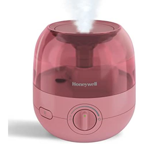 Honeywell Mini Cool Mist humidifier, Easy to Fill and Clean, humidifier for small Bedroom, Kids Rooms, or office. Ultra Quiet Operation and Auto Shut-Off - Rose, HUL525R