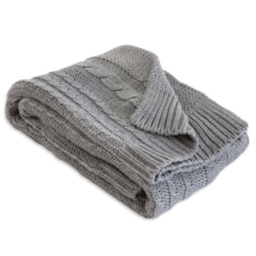 Organic Cotton Cable Knit Baby Blanket
