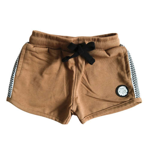 Brown Little Surfer Dude Cotton Lounge Shorts