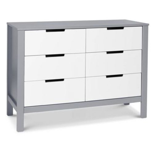 Carter's By Davinci Colby 6-drawer Dresser - Gray And White