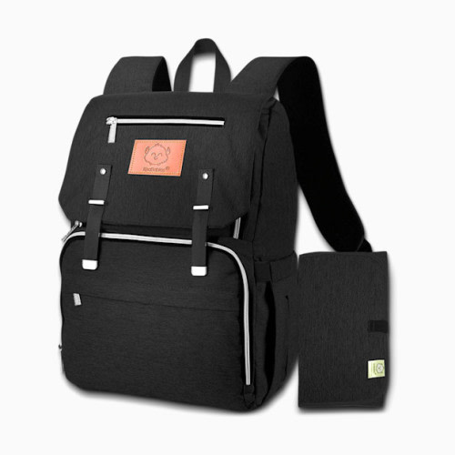 KeaBabies Explorer Diaper Backpack - Trendy Black