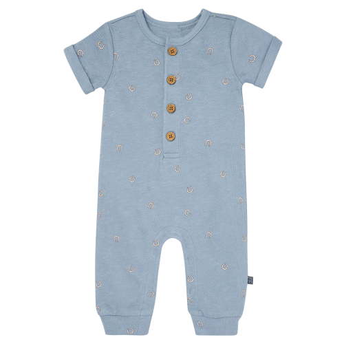 Modern Moments by Gerber Baby Boy Short Sleeve Slouch Romper, Sizes 0/3 Months - 24 Months