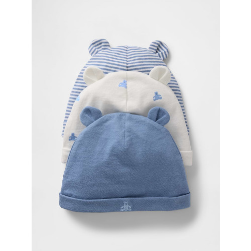 Baby First Favorites Organic Cotton Beanie (3-Pack)