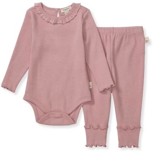 Burt's Bees Baby Unisex Bodysuit and Pant Set, 100% Organic Cotton