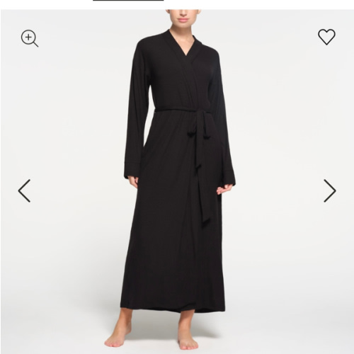 SOFT LOUNGE LONG ROBE | ONYX, Small