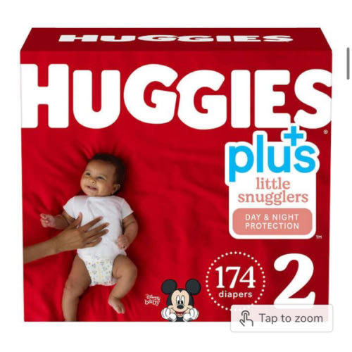 Huggies Plus Diapers Size 2 - 174ct per box