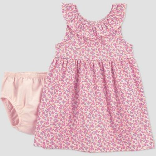 Carter's Just One You® Baby Girls' Micro Floral Dress - Pink 3M