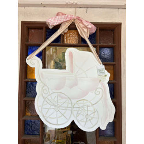 BABY CARRIAGE DOOR HANGER PINK – Orient Expressed