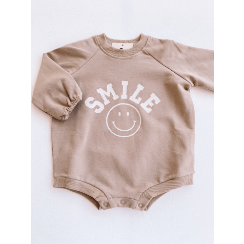 smile french terry bodysuit